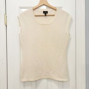 Escada 100% Cashmere Sweater Size Large Ivory